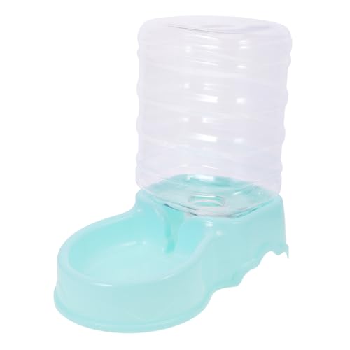 HEMOTON Trinkbrunnen Für Haustiere Futterspender Wasser Trinken Container Isoliert Rostfrei Wasserspender Für Katzen Katzenfutter Automatischer Futternapf Für Katzen Plastik Sky-Blue von HEMOTON