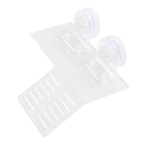 HEMOTON Turtle Basking Platform mit Saugnäpfen Floating Turtle Dock Weiß S für Aquarien und Terrarien Sonnenplatz für Wasserschildkröten von HEMOTON