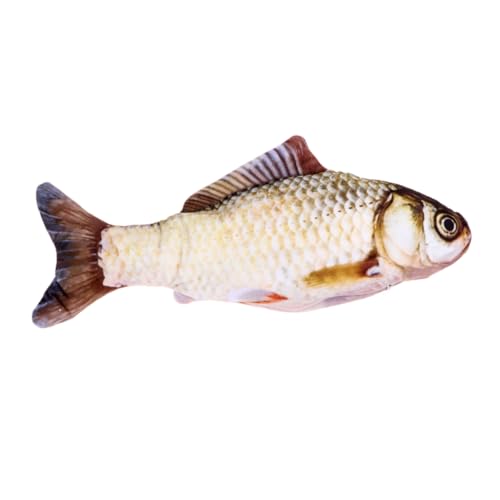 HEMOTON Elektrisches Fischspielzeug Für Katzen Mit USB-Aufladung Katzenspielzeug Springender Fisch Haustierfischspielzeug Katzen-Teaser Natürliche Katzenminze Zum Greifen Und Spielen von HEMOTON