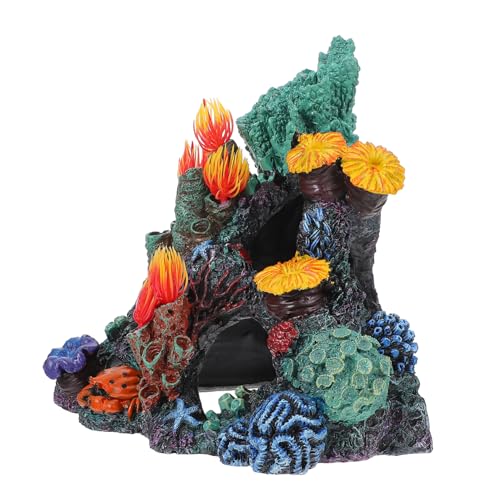 HEMOTON Umweltfreundliche Resin Simulation Korallen Aquarium Dekoration Fischbecken Landschaft Ornament für Haushalt und Büro mit Realistischem Aquatic Plant Aussehen von HEMOTON