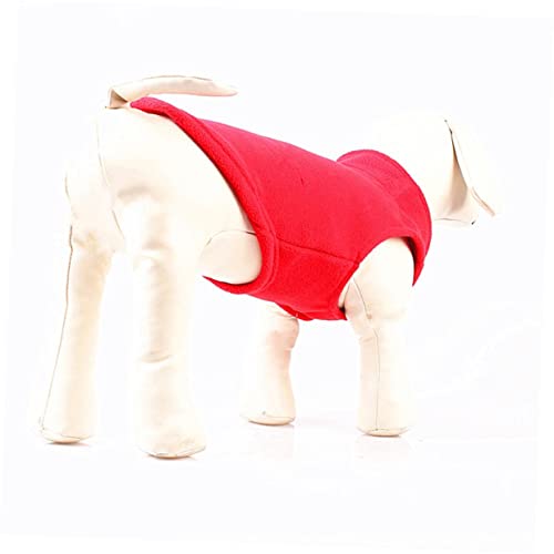 HEMOTON Verdickte Hundeweste Winterjacke Gepolstert Warme Hundekleidung Atmungsaktiv Für Kleine Große Hunde Rot HEMOTON Verdickte Hundeweste Winterjacke Gepolstert Warme Hundekleidung Atmungsaktiv Für Kleine Große Hunde Rot von HEMOTON
