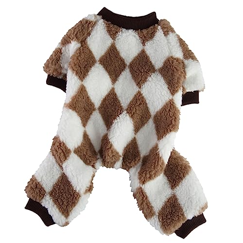 HEMOTON Vierbeiniger Haustier Overall aus Weichem Flanell Bequeme Hundepyjamas für Welpen Gemütlicher Ganzkörper Schlafanzug Atmungsaktiv und Leicht für Zuhause und Party XL HEMOTON Vierbeiniger Haustier Overall aus Weichem Flanell Bequeme Hundepyjamas für Welpen Gemütlicher Ganzkörper Schlafanzug Atmungsaktiv und Leicht für Zuhause und Party XL von HEMOTON