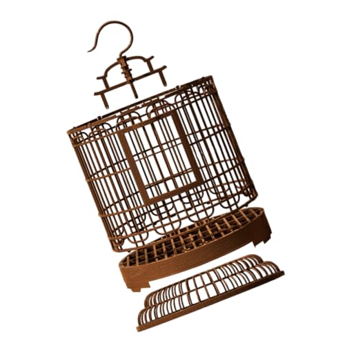 HEMOTON Vintage Tragbarer Vogelkäfig Kunststoff für Vögel Großer Vogeltransportkäfig für Zuhause und Unterwegs für Wellensittiche Nymphensittiche und Liebesvögel HEMOTON Vintage Tragbarer Vogelkäfig Kunststoff für Vögel Großer Vogeltransportkäfig für Zuhause und Unterwegs für Wellensittiche Nymphensittiche und Liebesvögel von HEMOTON
