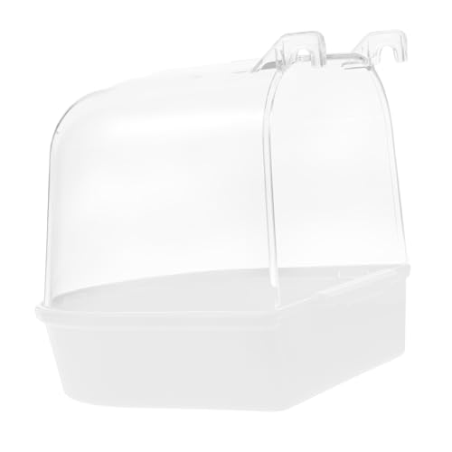 HEMOTON Hängende Vogelbadewanne Für Käfig Vogelbadbox Aus Robustem Material Geeignet Für Sittiche Papageien Tauben Und Andere Vögel Einfache Installation Und Bequemer Zugang Für von HEMOTON