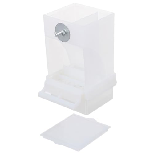 HEMOTON Vogelfütterer Vogelfutterhaus Für Käfig Automatisch Kleiner Vogelhäuschen Wasser Futterspender Vogel Fütterer Papagei Sichtweite Container Zubehör Acryl Weiß HEMOTON Vogelfütterer Vogelfutterhaus Für Käfig Automatisch Kleiner Vogelhäuschen Wasser Futterspender Vogel Fütterer Papagei Sichtweite Container Zubehör Acryl Weiß von HEMOTON