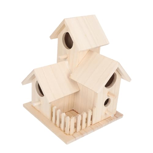HEMOTON Vogelhaus Hängend Kreatives Für Outdoor Dekoration Für Langlebiges Holzmaterial Sicherer Rückzugsort Für Wildvögel Perfektes von HEMOTON