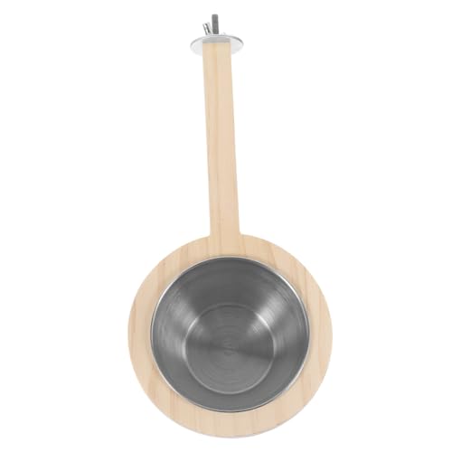 HEMOTON Edelstahl Vogelfutterstation Mit Holzsitzstange Futter Wasserschale Für Käfige Robuste Vogelnapf Für Papageien Wellensittiche Und Andere Kleine Vögel HEMOTON Edelstahl Vogelfutterstation Mit Holzsitzstange Futter Wasserschale Für Käfige Robuste Vogelnapf Für Papageien Wellensittiche Und Andere Kleine Vögel von HEMOTON