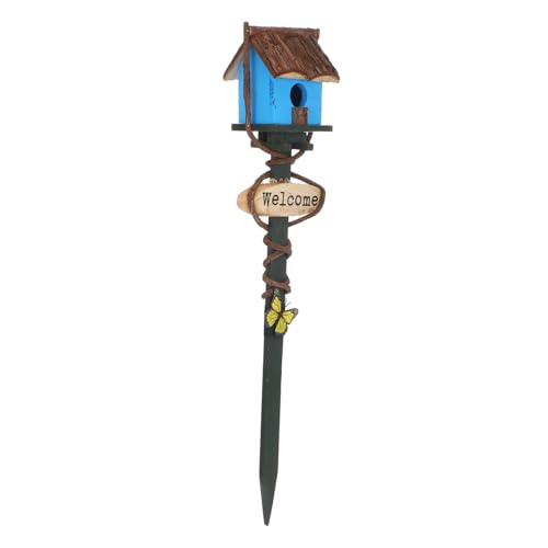 HEMOTON Vogelschmuck für den Garten Material Vogelnest handgefertigt im Freien Stand vogelhaus Vogelbrutnest Häuser für Vögel Vogelhäuser Garten Vogelgartenpfähle Rattan Blau HEMOTON Vogelschmuck für den Garten Material Vogelnest handgefertigt im Freien Stand vogelhaus Vogelbrutnest Häuser für Vögel Vogelhäuser Garten Vogelgartenpfähle Rattan Blau von HEMOTON