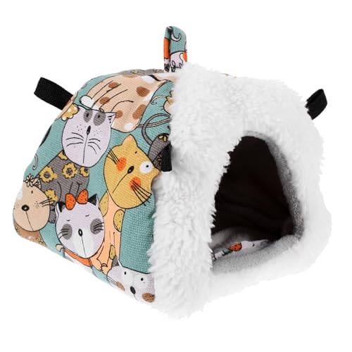 HEMOTON Warmes Hängendes Kleintierversteck mit Weichem Fleece rutschfest und Robust Geeignet für Hamster Meerschweinchen Igel und Kleine Nager als Gemütliches Schlafnest im HEMOTON Warmes Hängendes Kleintierversteck mit Weichem Fleece rutschfest und Robust Geeignet für Hamster Meerschweinchen Igel und Kleine Nager als Gemütliches Schlafnest im von HEMOTON