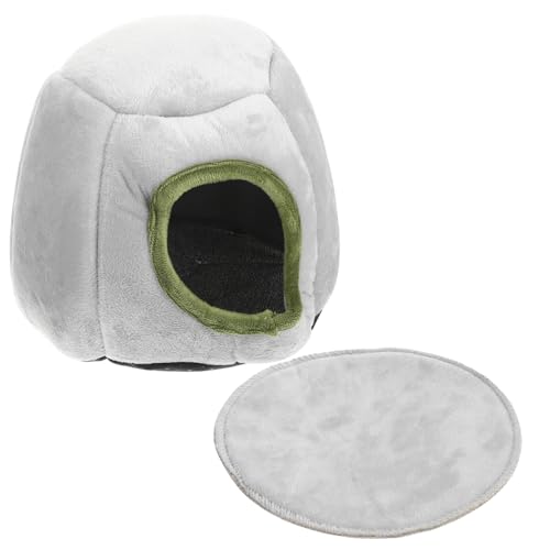 HEMOTON Warmes Hamsterhaus Winddichtes Kleintier Schlafnest Atmungsaktives Haustierbett für Hamster Ratten Chinchillas Winterfestes Haus Komfortables Nest von HEMOTON
