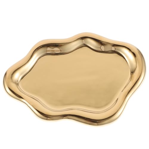 HEMOTON Wassernapf für Reptilien Umkippen Futter und Wasserschale für Einsiedlerkrebse Spinnen und Kleine Reptilien Langlebiges Dekoratives Design Goldenen Wolkenmotiven Einfach zu von HEMOTON