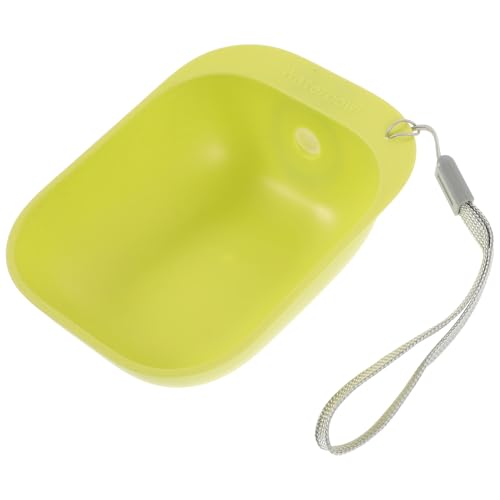 HEMOTON Wasserspender für Haustiere Hund wasserflasche groß Fütterung Welpe Tragbarer Trinknapf Outdoor Trinknapf Tragbarer Wassernapf für Hunde Wassernapfzubehör für Hunde Abs Light Green von HEMOTON