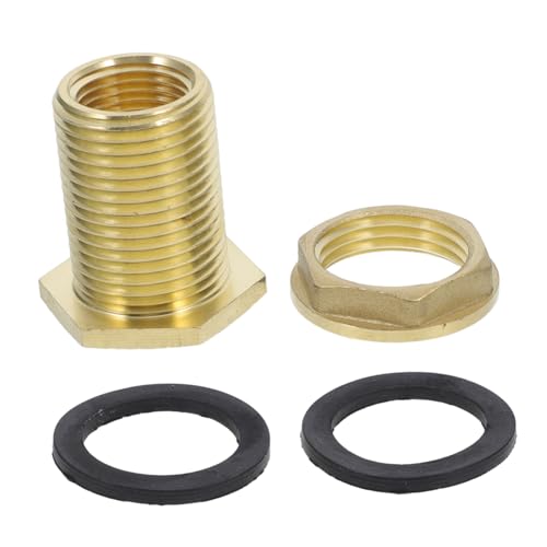 HEMOTON Wassertank Aquarium Sieb Schwimmbad Vakuum Spule Schlauch Wasserhahn Fisch Düsen Luft Kontrolle Jet Spender Stecker Auslauf Anlage Klopfen Bausatz Tragbar Messing Golden von HEMOTON