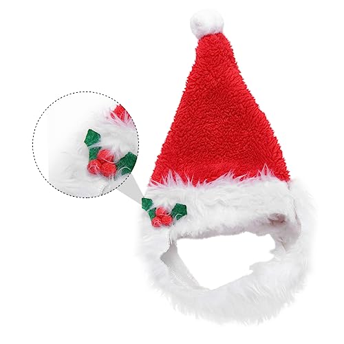 HEMOTON Weihnachtliches Haustier Halsband mit Verstellbarem Band Bunte Schleifen Material Festliche Kopfbedeckung für Kleine Hunde Hunde Weihnachtsdeko Party Accessoire von HEMOTON