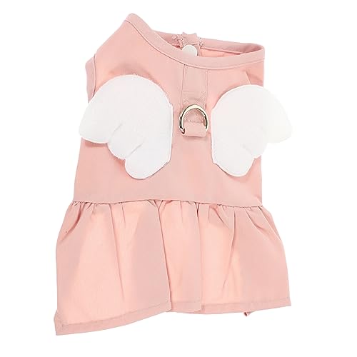 HEMOTON Welpenkleid Körperpflege Kleidung Bequemes Hundekleid Haustiere Atmungsaktiv Ups Kostüme Nach Für Hunde Sommerliches Hundekleid Hunde-Outfit Geburtstag Rosa Baumwolle Polyester von HEMOTON