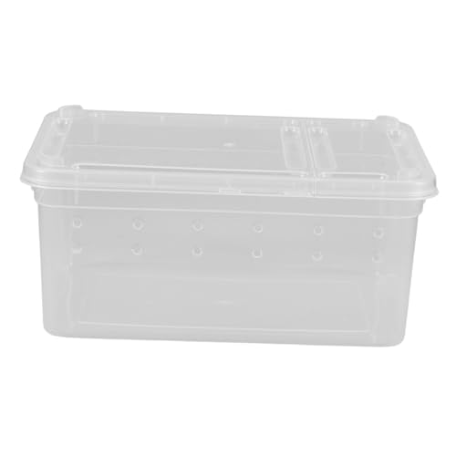 HEMOTON Wiederverwendbare Reptilienfutterbox Aus Kunststoff Transparent Kompakt Für Kleine Reptilien Für Terrarien Und Reisen von HEMOTON