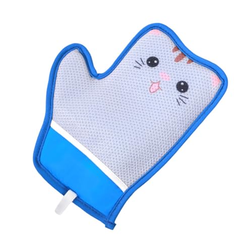 HEMOTON Wiederverwendbare Statische Tierhaarentferner Handschuhe Doppelseitige Fellbürste für Katzen und Hunde Ergonomisch Anpassbar Waschbar Effektive Reinigung von Lang Kurzhaar von HEMOTON
