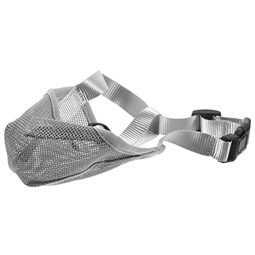 HEMOTON atmungsaktiver Maulkorb für Haustiere Grauer Hundemaulkorb Atmungsaktiver Hundemaulkorb Pfote Gebell Kauen züchten Hundemaske Hundekörbchen Maulkorb Maschenhund -Mündung Nylon Grey HEMOTON atmungsaktiver Maulkorb für Haustiere Grauer Hundemaulkorb Atmungsaktiver Hundemaulkorb Pfote Gebell Kauen züchten Hundemaske Hundekörbchen Maulkorb Maschenhund -Mündung Nylon Grey von HEMOTON