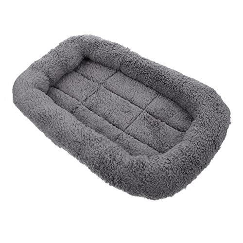 HEMOTON wasserdichte Haustiermatte gemütlich weiches Hundekissen Hundeunterlagen Hundematte Plüsch Bequeme Stoffmatte Hundeschlafmatte Bodenmatte für Haustiere Kissen für Haustiere Grau von HEMOTON