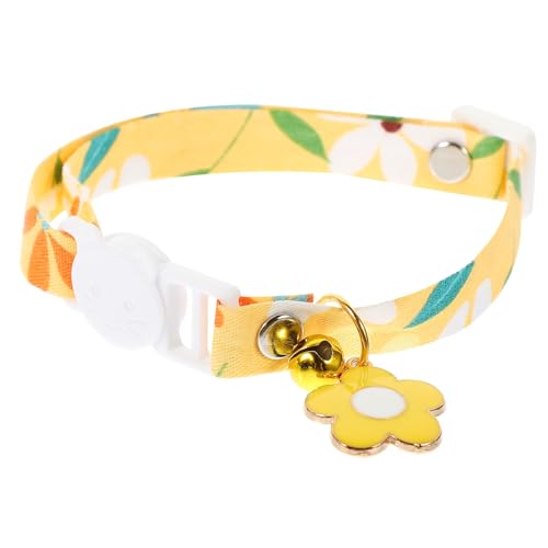 Kätzchen Halsband mit Glocke Einstellbares Haustierhalsband für Mädchenkatzen und Welpen für Partys und Feiertage und Tragbar Kätzchen Halsband mit Glocke Einstellbares Haustierhalsband für Mädchenkatzen und Welpen für Partys und Feiertage und Tragbar von HEMOTON