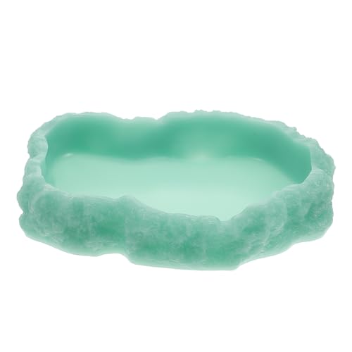 Luminöse Reptilienschale für Leopard Haustiere Leuchtende Futter und Wasserschale für Reptilien für Tägliche Nutzung Reinigen von HEMOTON