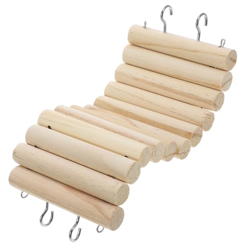 HEMOTON Hamster Spielzeug Holzleiter Mit Zaun Climbing Toy Für Kleintiere Sichere Naturmaterialien Für Hamster Und Chinchillas HEMOTON Hamster Spielzeug Holzleiter Mit Zaun Climbing Toy Für Kleintiere Sichere Naturmaterialien Für Hamster Und Chinchillas von HEMOTON
