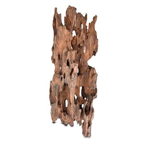 HEMYIS Natürliches Holz Treibholz für Aquarium-Dekoration, sortiert, natürliches Baumloch-Holz für Reptilien-Dekor (Shrimpwood M (33-38 cm oder 0,6–0,8 kg), 1 Stück von HEMYIS