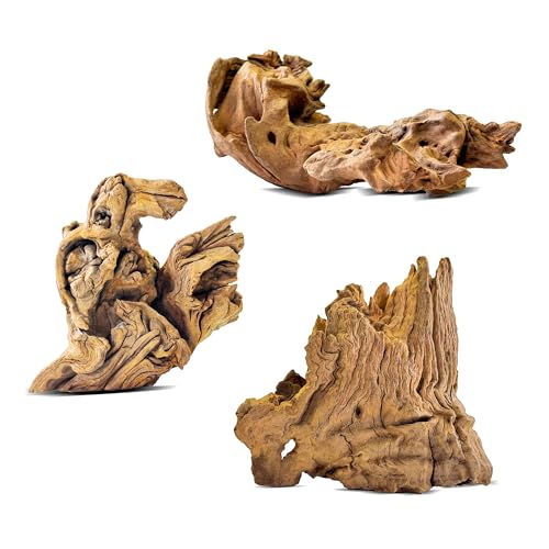 HEMYIS Natürliches Treibholz für Aquarium-Dekoration, Reptilien-Lebensraum und Heimdekoration, natürliche einzigartige Formen, verwittertes Holz, einfach zu bedienen, XS (10,2 - 15,2 cm, 0,3 - 0,4 kg HEMYIS Natürliches Treibholz für Aquarium-Dekoration, Reptilien-Lebensraum und Heimdekoration, natürliche einzigartige Formen, verwittertes Holz, einfach zu bedienen, XS (10,2 - 15,2 cm, 0,3 - 0,4 kg von HEMYIS
