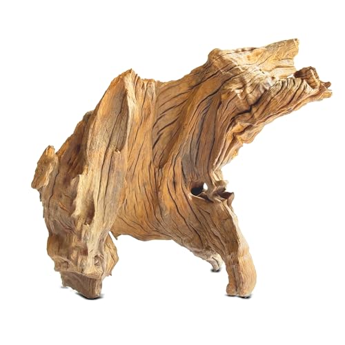 HEMYIS Natürliches Treibholz für Aquarium-Dekoration, Reptilien-Lebensraum und Heimdekoration, natürliche einzigartige Formen, verwittertes Holz, einfach zu verwenden, L (1,1–1,5 kg), 1 Stück von HEMYIS