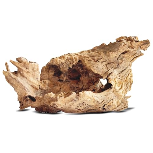 HEMYIS Natürliches Treibholz für Aquarium-Dekoration, Reptilien-Lebensraum und Heimdekoration, natürliche einzigartige Formen, verwittertes Holz, einfach zu verwenden (XL (1,6–1,9 kg), 1 Stück von HEMYIS