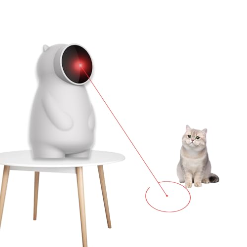 HENESE Elektronisches Katzenspielzeug,Katzenspielzeug Selbstbeschäftigung,Automatisches Spielzeug Wiederaufladbares Katzen Roter Punkt Spielzeug,ideal für aktive Unterhaltung und Bewegung HENESE Elektronisches Katzenspielzeug,Katzenspielzeug Selbstbeschäftigung,Automatisches Spielzeug Wiederaufladbares Katzen Roter Punkt Spielzeug,ideal für aktive Unterhaltung und Bewegung von HENESE