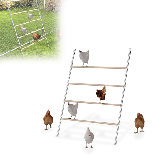HENGMEI Hühnerständer Große Sitzstange für Hühner Hühnerstock Hühner Kletterturm Hühnerleiter für Lauf Hühnerstange Schaukelspielzeug für Hinterhofgeflügel Vogelständer, 140x105cm HENGMEI Hühnerständer Große Sitzstange für Hühner Hühnerstock Hühner Kletterturm Hühnerleiter für Lauf Hühnerstange Schaukelspielzeug für Hinterhofgeflügel Vogelständer, 140x105cm von HENGMEI
