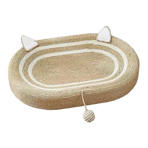 Katzenkratzer Karton, Katzenkratzer für Indoor Katzen Schleifkralle, Cat Kitty Trainingsspielzeug, Kratzlounge für Möbelschutz, Katzenkratz-Lounge-Bett, langlebige Möbel (A) von HENJUSH