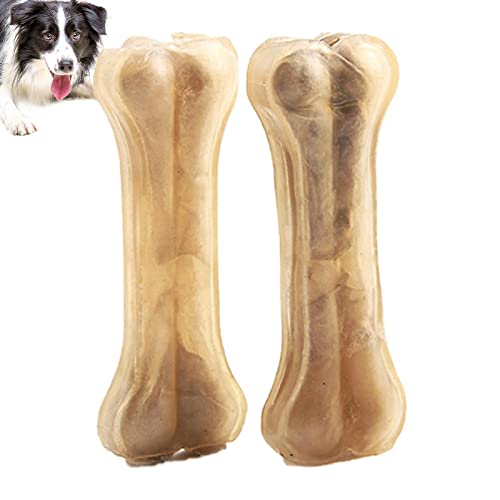 Aeihevo HEPVET Kauknochenspielzeug für Hunde,Beißknochenspielzeug mit Rindfleischgeschmack - Robustes und bissfestes Material Welpen-Kausticks mit Rindfleischgeschmack zum Zahnen von Aeihevo