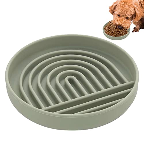 Hund-Puzzle-Schüssel | Hundenapf Slow Feeder Silikon | Pet Slower Food Feeding Bowls, lustige Hundenäpfe, langlebig, verhindert Ersticken, gesundes Design, Hundefutternäpfe, Hepvet von Aeihevo