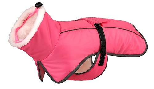 HEPYLAIFU hundemantel Winter Wintermäntel kleine Hunde warme wasserdichte Haustierjacke Chihuahua Bulldogge Teddy Corgi Dackel (Color : Pink, Size : 3XL) von HEPYLAIFU