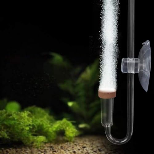 CO2 Diffusor, Acryl Transparentes Rückschlagventil CO2 Diffusor Zerstäuber Blasenzähler mit Saugnapf für Aquarium Pflanzen Wasser Gras Fisch Tanks von HERCHR
