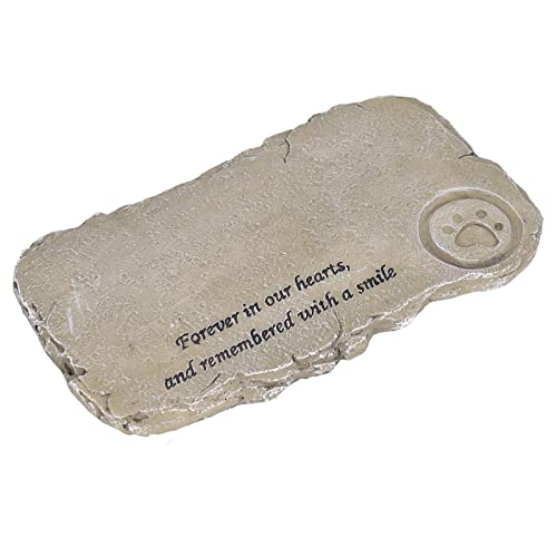 HERCHR Pet Memorial Stone, Gartengedenksteinharz Garten Grab Marker für Hund oder Katze, handbemaltes Sprungschützen Sympathie (Figur c) von HERCHR