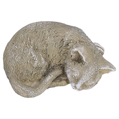 HERCHR Pet Memorial Stone, Gartengedenksteinharz Garten Grab Marker für Hund oder Katze, handbemaltes Sprungschützen Sympathie (Katzenfigur c) von HERCHR