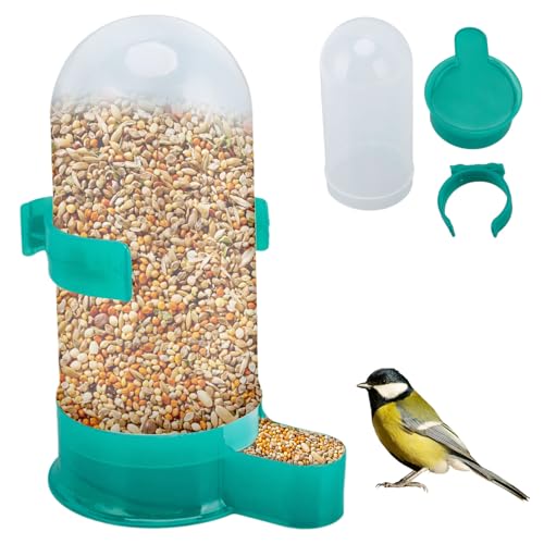 Vögel Wasserspender, Automatischer Vogel Trinkspender Kunststoff Vögel Käfig Feeder Drinker Tauben Futterspender Tränke und Futterspender Vogelkäfig Zubehör für Haustiere Nymphensittiche Papageien von HERCHR