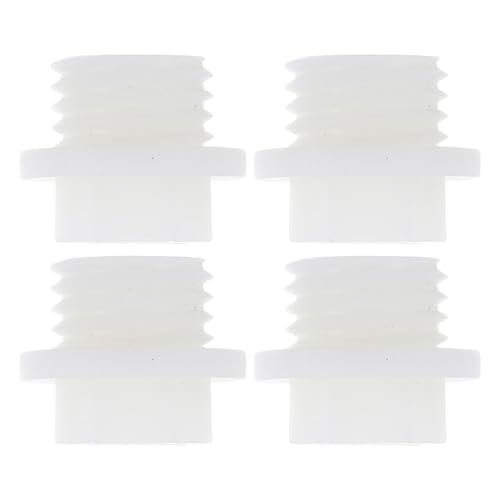 HEROFFIX 4 Stück Aquarium Kunststoff Schlauchstutzen 25/32" Schlauch x M24 NPT Gewindeadapter Weiß PP von HEROFFIX