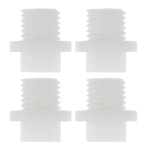 HEROFFIX 4 Stück Aquarium Kunststoff Schlauchstutzen 35/64" Schlauch x M16 NPT Gewindeadapter Weiß PP von HEROFFIX