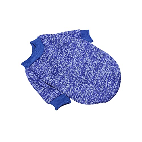 HERSIL 1 Stück Hundepullover Winter-Haustier-Kleidung Hunde-Outfit weicher Katzen-Pullover Hunde-Sweatshirt für kleine Hunde-Welpen-Katzen Design Hundemantel (Dark Blue, M) von HERSIL