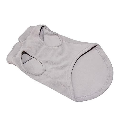 HERSIL 1 Stück Hundepullover Winter-Haustier-Kleidung Hunde-Outfit weicher Katzen-Pullover Hunde-Sweatshirt für kleine Hunde-Welpen-Katzen Hundemantel Rücken (Grey, XL) von HERSIL