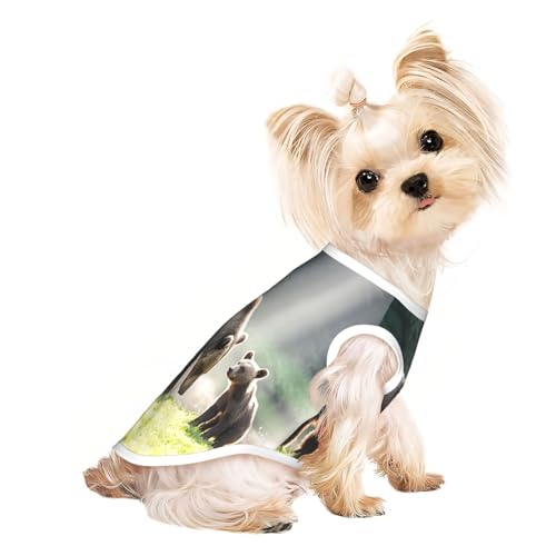 Braunbär-Hunde-Shirt für kleine Hunde, weiche und atmungsaktive Katzen- und Hundekleidung, geeignet für kleine Haustiere Braunbär-Hunde-Shirt für kleine Hunde, weiche und atmungsaktive Katzen- und Hundekleidung, geeignet für kleine Haustiere von HERTqwop