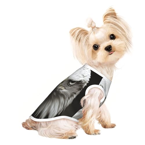 Eagle's Gaze Hunde-Shirt für kleine Haustiere, T-Shirt für Mädchen, weiche und atmungsaktive Katzen- und Hundekleidung, geeignet für kleine Haustiere Eagle's Gaze Hunde-Shirt für kleine Haustiere, T-Shirt für Mädchen, weiche und atmungsaktive Katzen- und Hundekleidung, geeignet für kleine Haustiere von HERTqwop