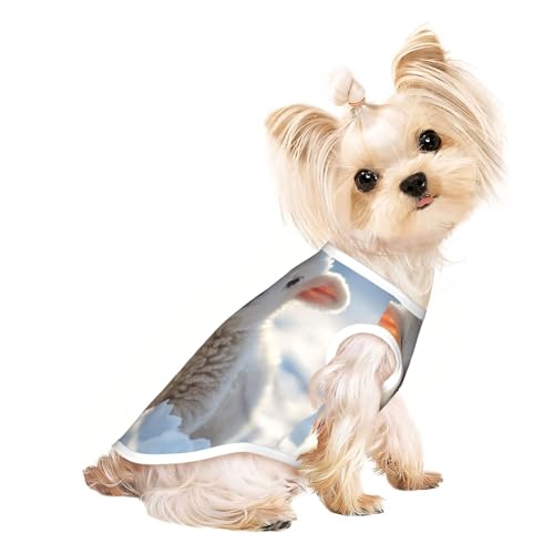 Hunde-Shirt mit Schafen im Schnee, für kleine Haustiere, weiche und atmungsaktive Katzen- und Hundekleidung, geeignet für kleine Haustiere Hunde-Shirt mit Schafen im Schnee, für kleine Haustiere, weiche und atmungsaktive Katzen- und Hundekleidung, geeignet für kleine Haustiere von HERTqwop