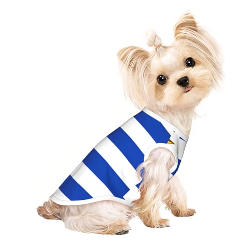 Hunde-Shirt mit Uruguay-Flagge für kleine Hunde, weiche und atmungsaktive Katzen- und Hundekleidung, geeignet für kleine Haustiere Hunde-Shirt mit Uruguay-Flagge für kleine Hunde, weiche und atmungsaktive Katzen- und Hundekleidung, geeignet für kleine Haustiere von HERTqwop