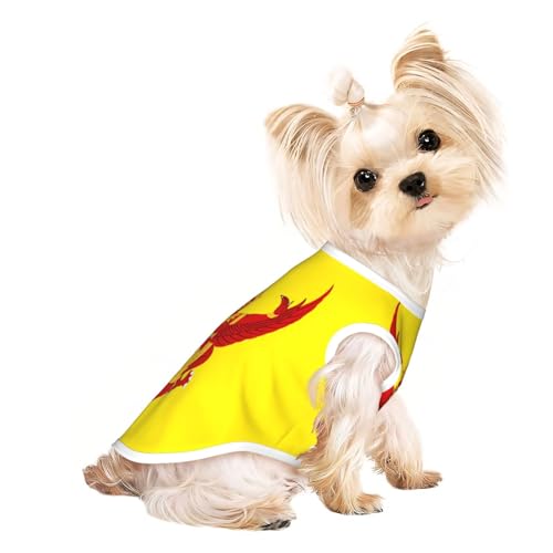 Hunde-Shirt mit königlicher Flagge von Thailand, für kleine Haustiere, weiche und atmungsaktive Katzen- und Hundekleidung, geeignet für kleine Haustiere Hunde-Shirt mit königlicher Flagge von Thailand, für kleine Haustiere, weiche und atmungsaktive Katzen- und Hundekleidung, geeignet für kleine Haustiere von HERTqwop