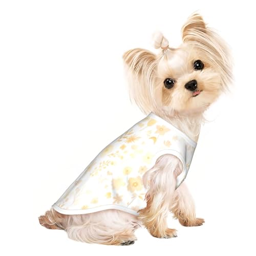 Hunde-Shirt mit seltsamen Blumenmustern für kleine Haustiere, weiche und atmungsaktive Katzen- und Hundekleidung, geeignet für kleine Haustiere Hunde-Shirt mit seltsamen Blumenmustern für kleine Haustiere, weiche und atmungsaktive Katzen- und Hundekleidung, geeignet für kleine Haustiere von HERTqwop